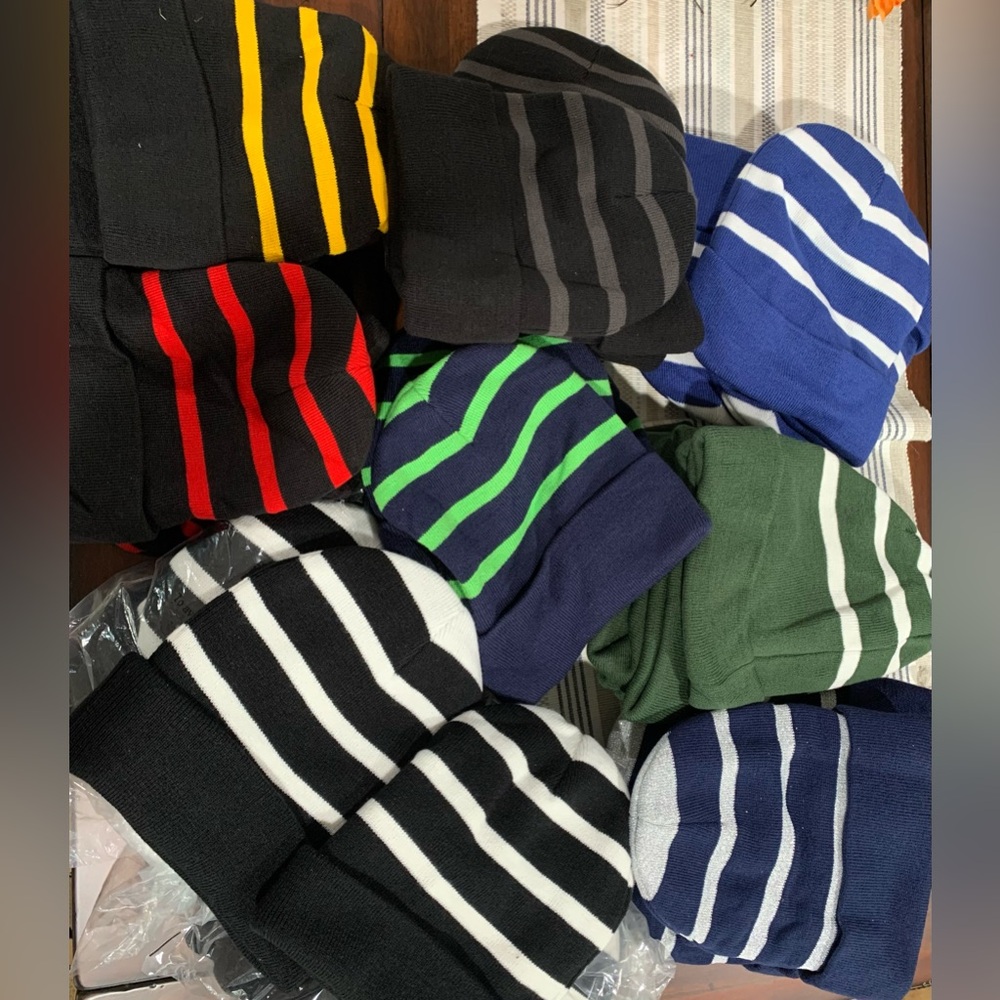 Striped Beanie Hat Collection 3/$12 NWOT